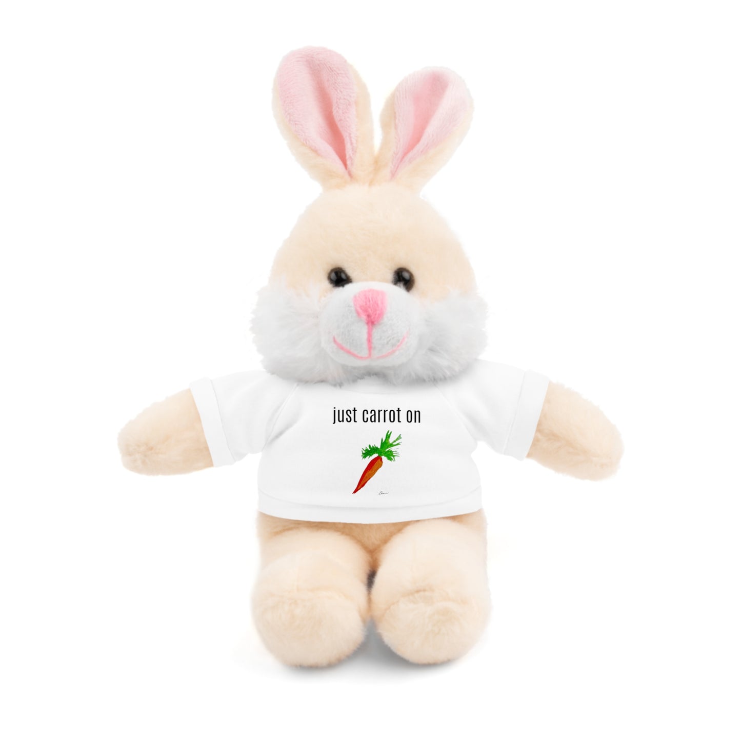 Just Carrot On Stuffed Bunny Rabbit