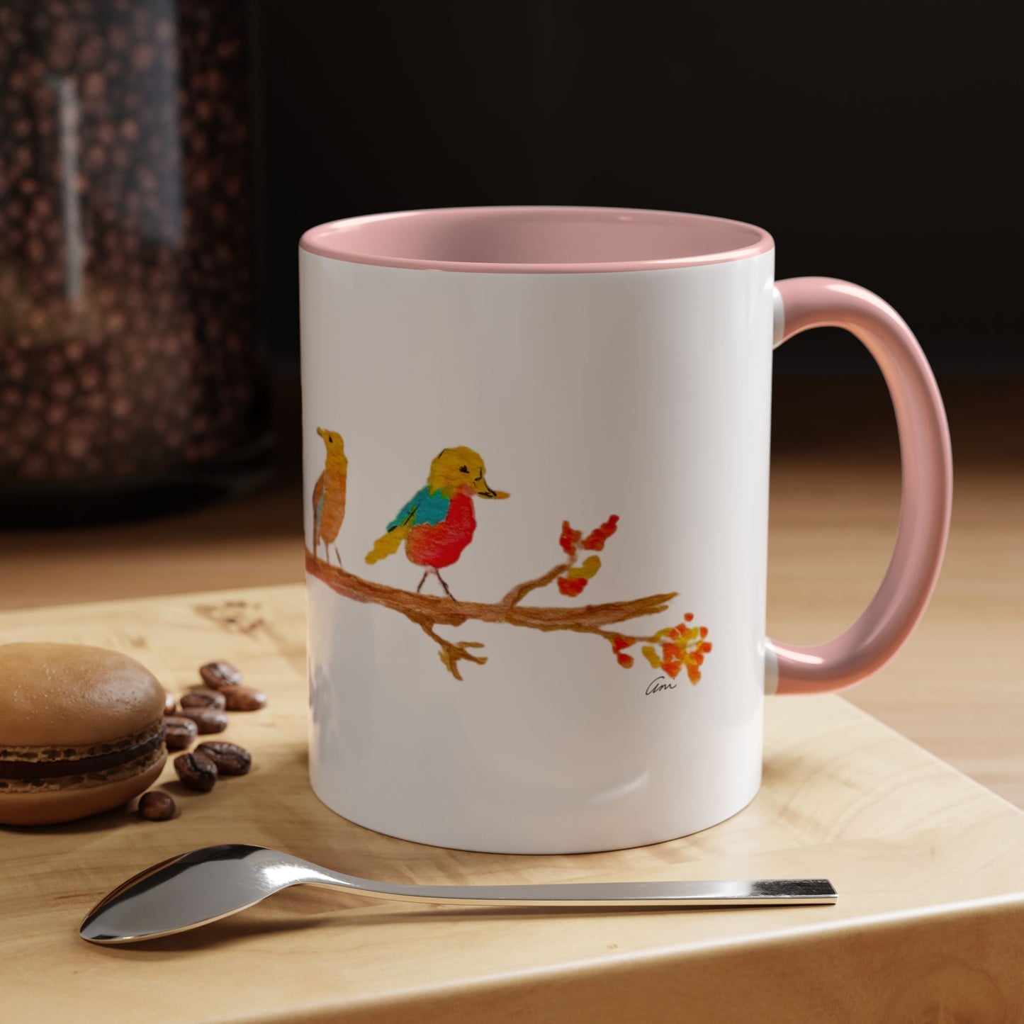 Birds on a Branch Accent Coffee Mug