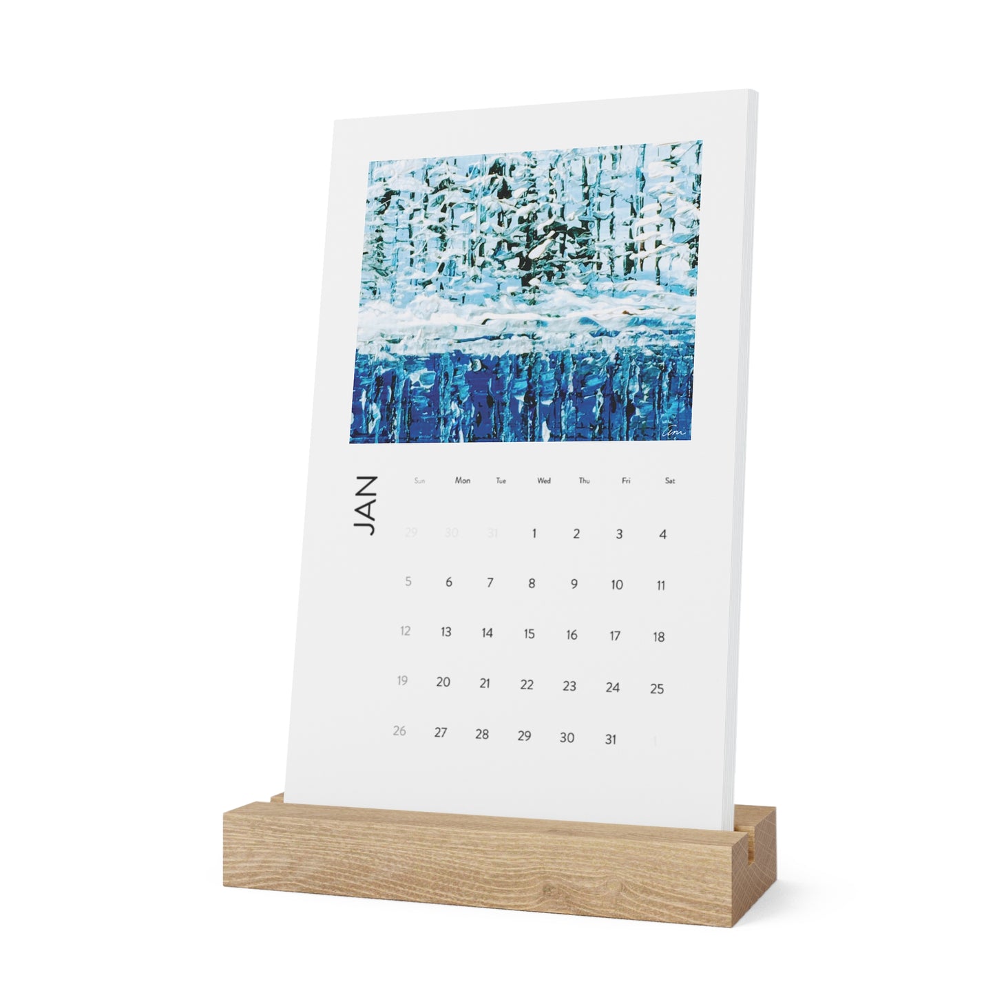 2025 Vertical Desk Calendar