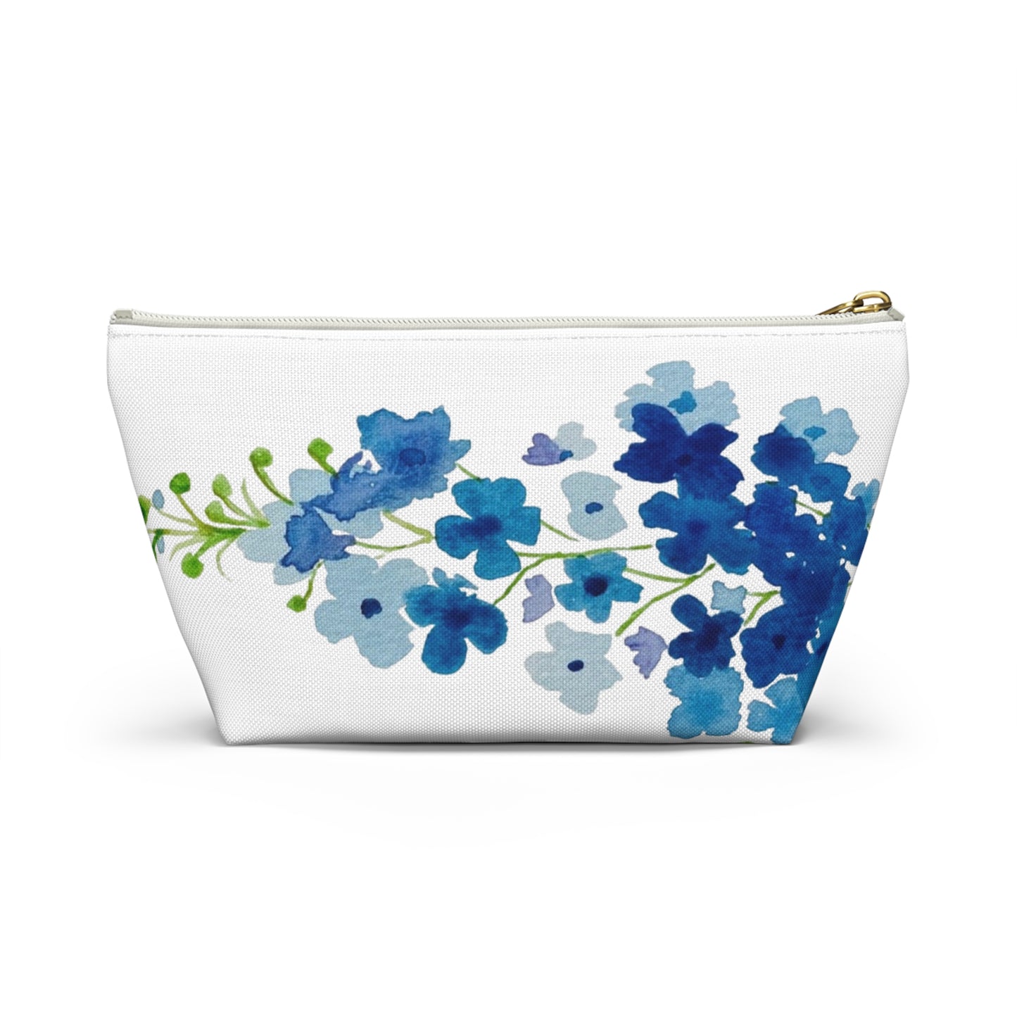 Blue Flowers Accessory Pouch