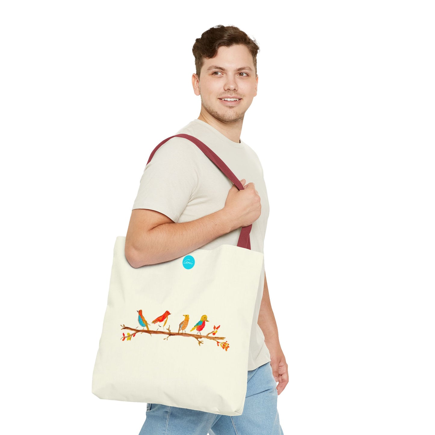 Birds on a Branch Ivory Tote Bag