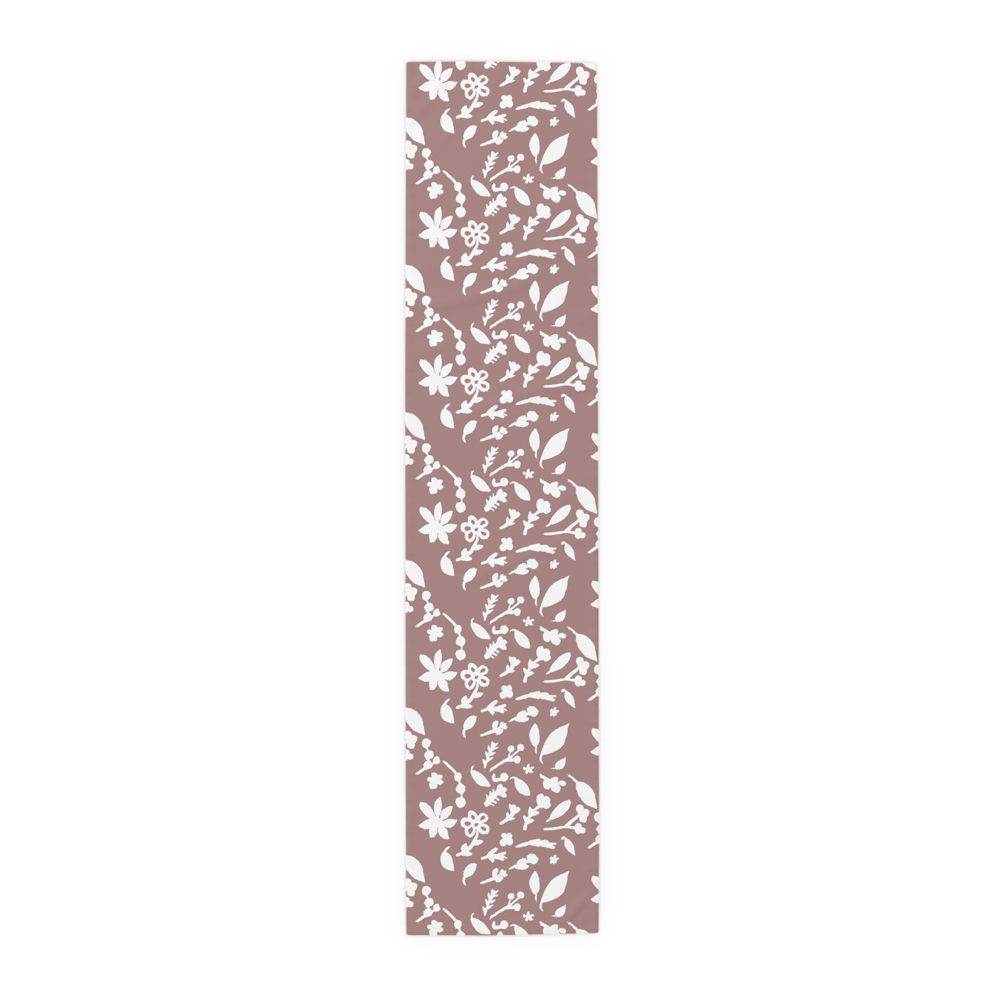 Frosted Rose Fall Foliage Table Runner (Cotton, Polyester)