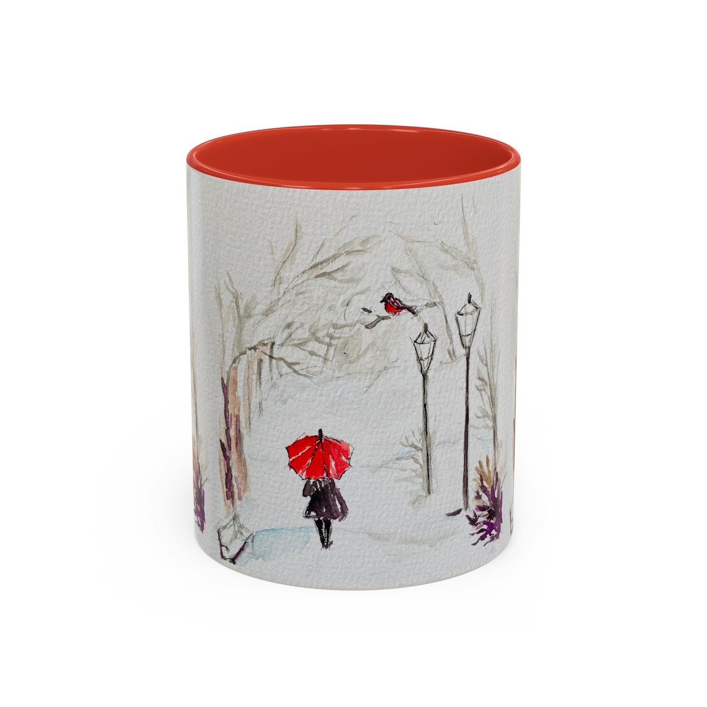 The Red Umbrella Accent Coffee Mug