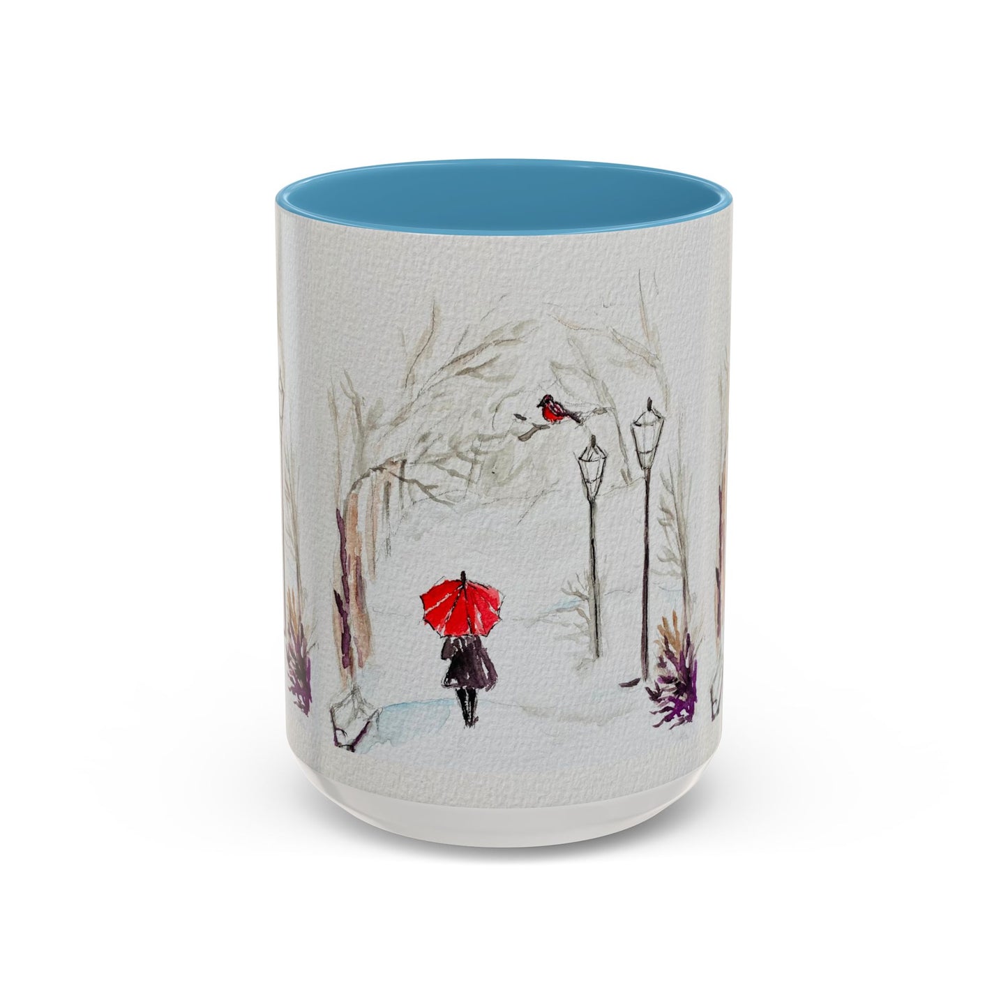 The Red Umbrella Accent Coffee Mug