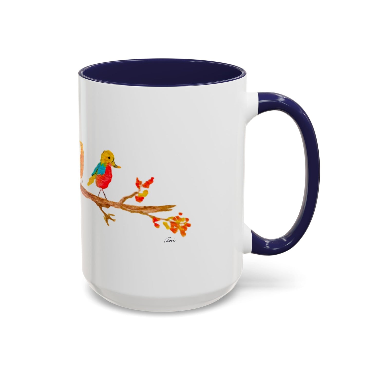 Birds on a Branch Accent Coffee Mug