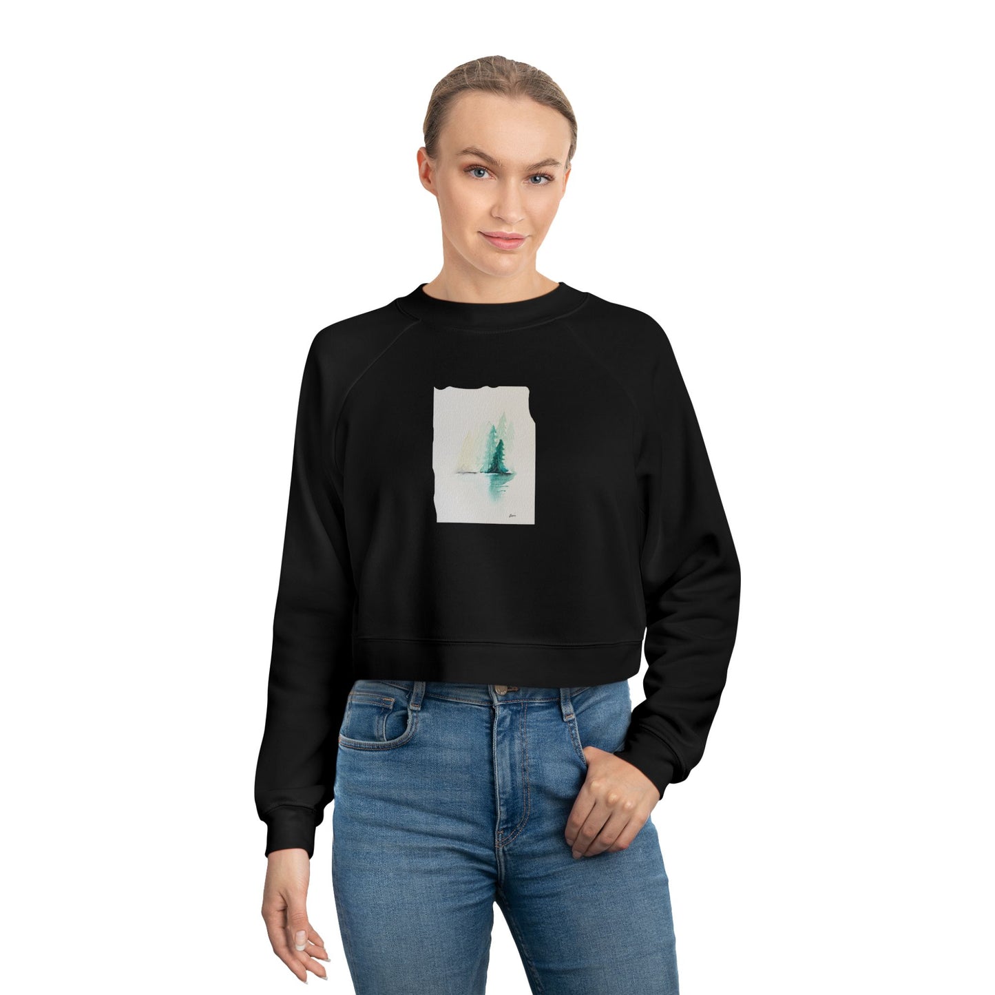 Fall Horizon Women's Cropped Fleece Pullover