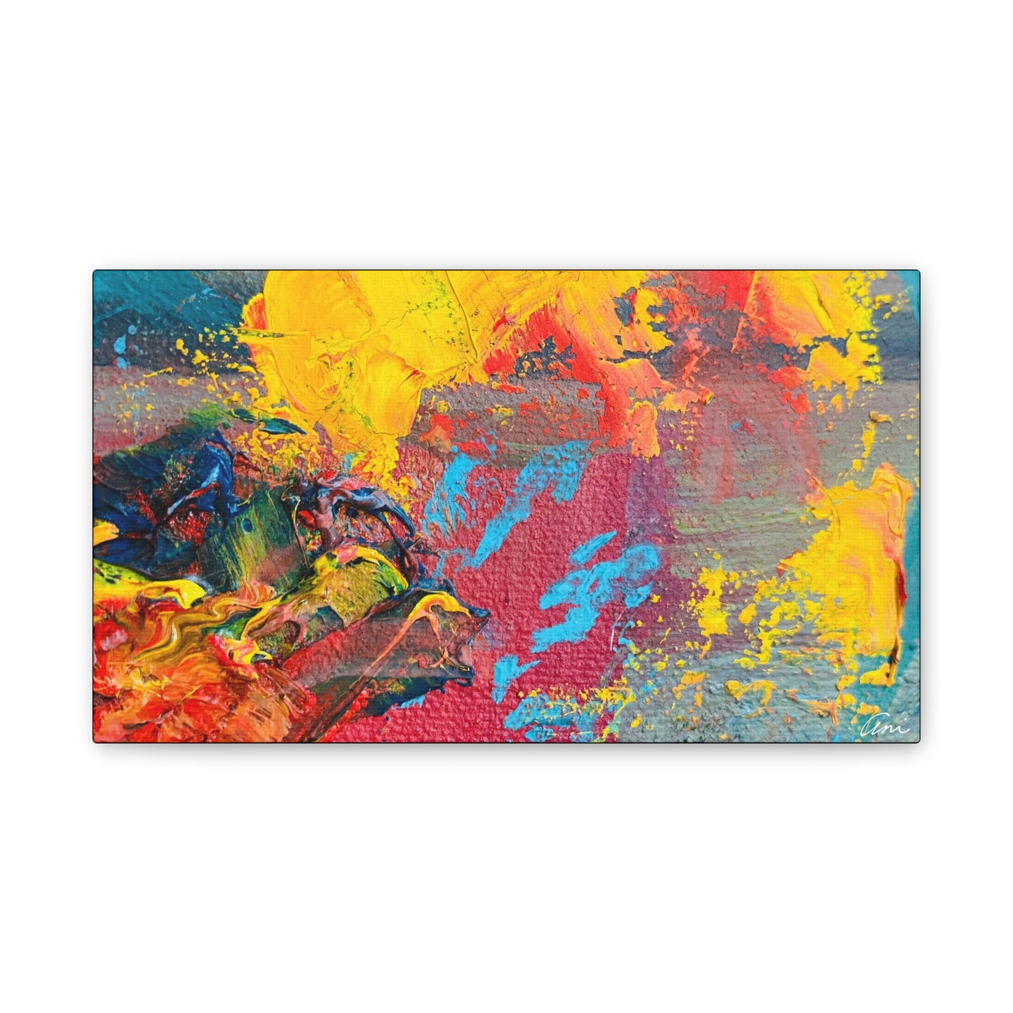 A Burst of Color Stretched Canvas Print