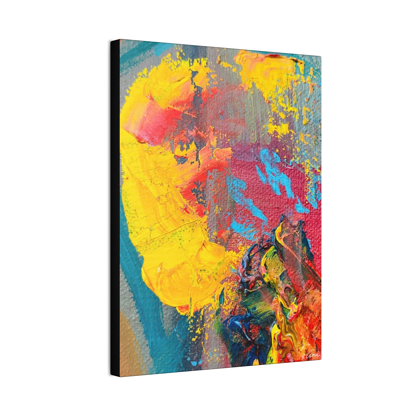 A Burst of Color Stretched Canvas Print