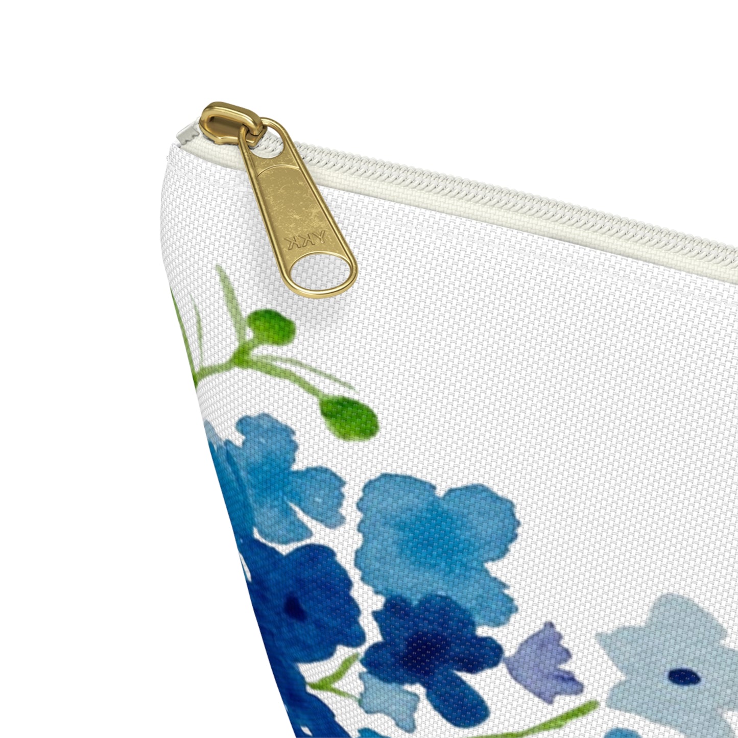 Blue Flowers Accessory Pouch