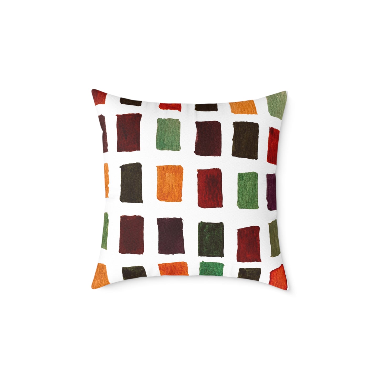 Fall Colors Square Poly Canvas Pillow