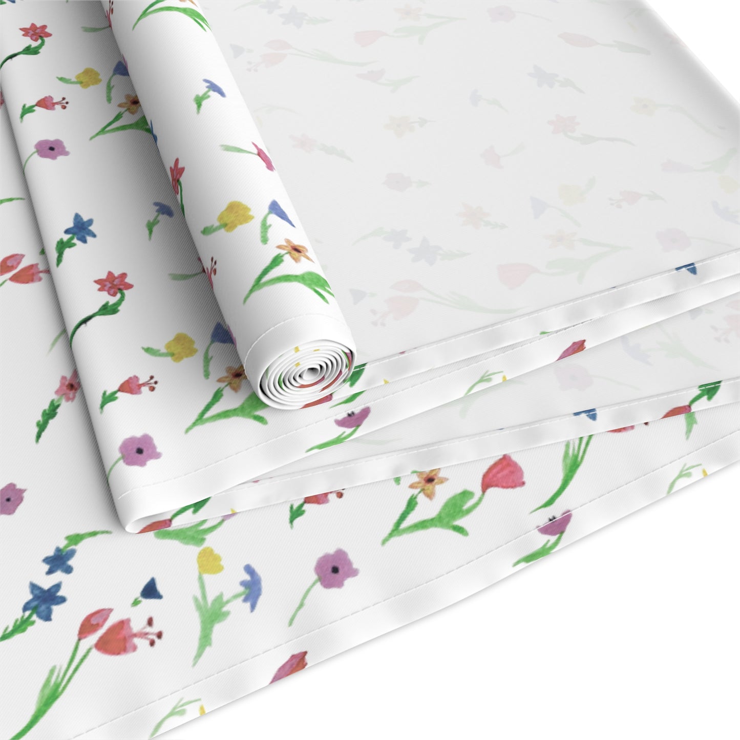 Floating Flowers Table Runner (Cotton, Polyester)