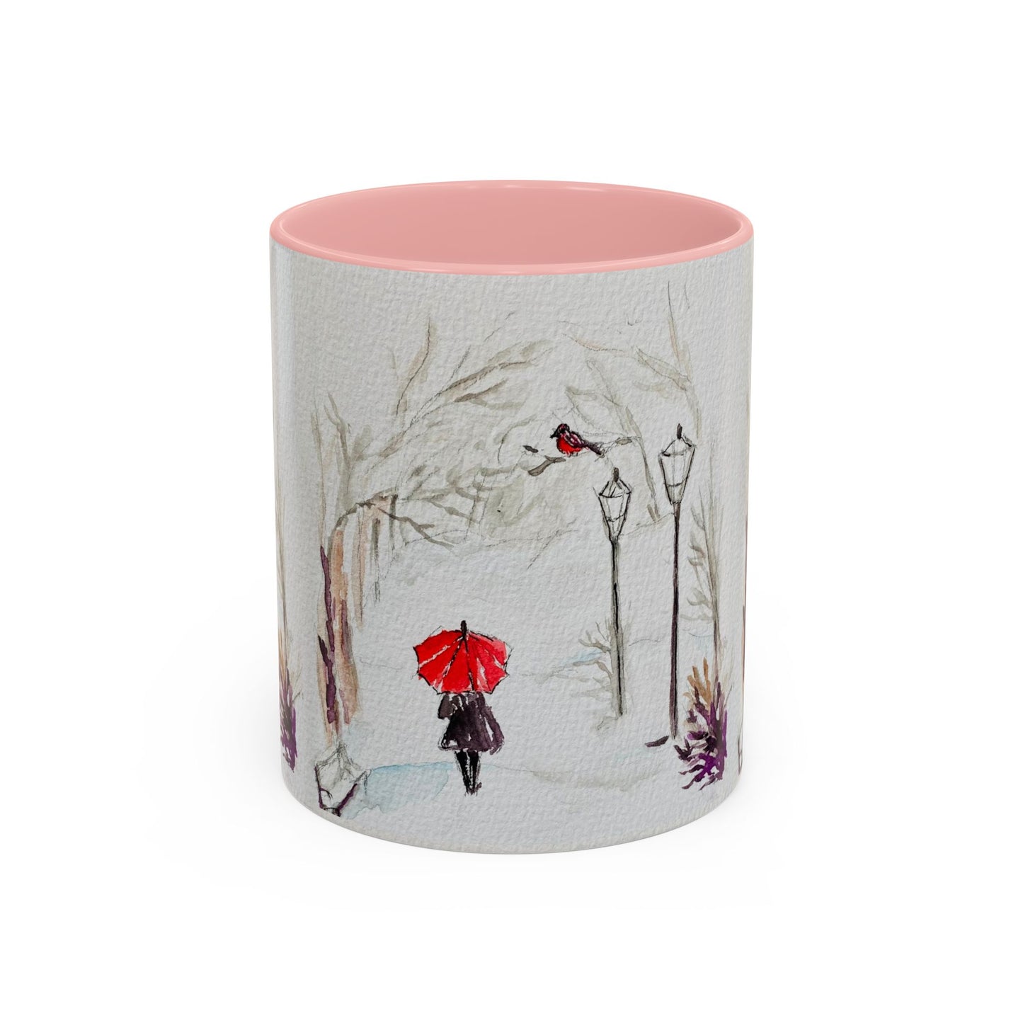 The Red Umbrella Accent Coffee Mug