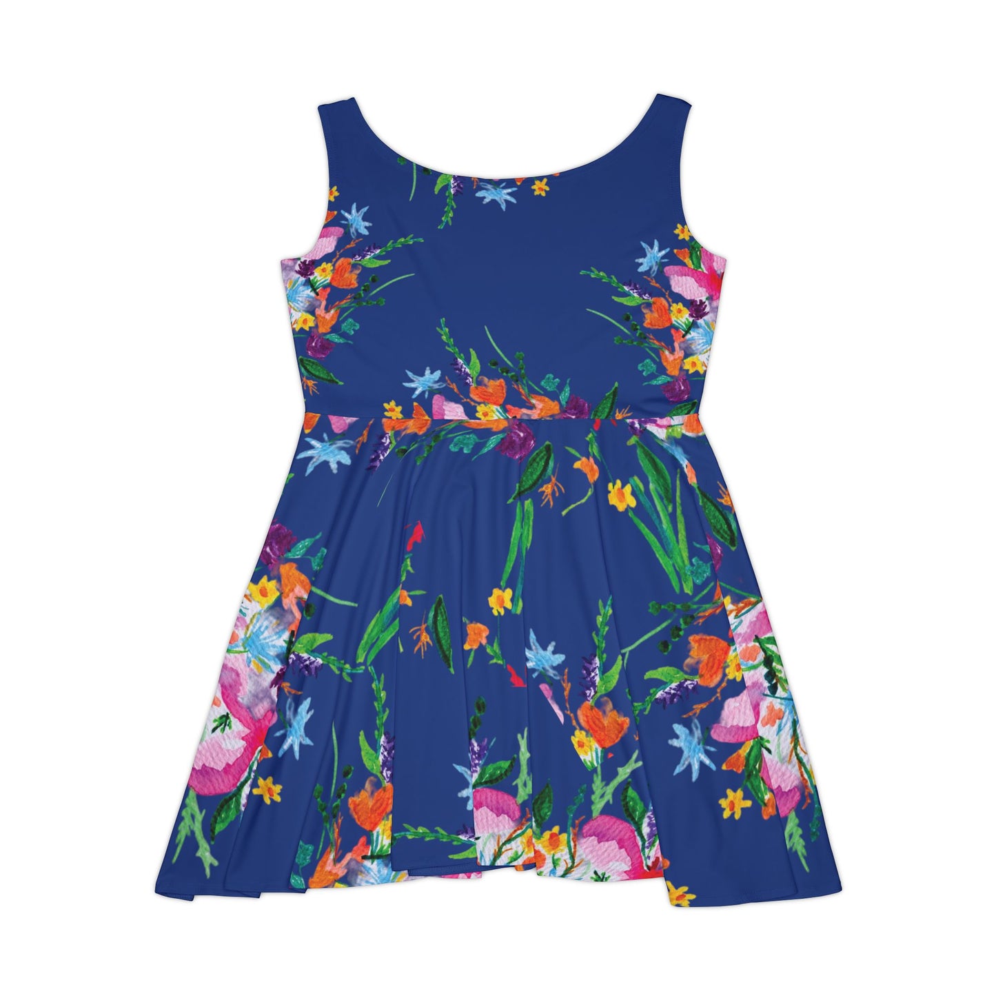 Summer Bouquet Navy Blue Dress