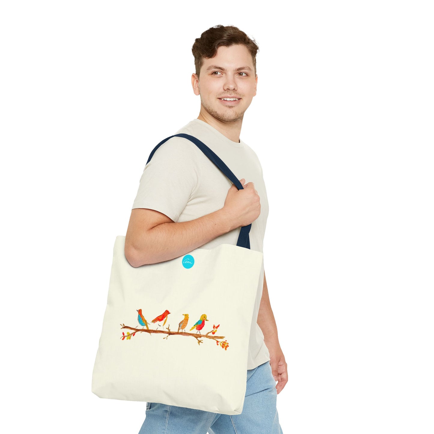 Birds on a Branch Ivory Tote Bag