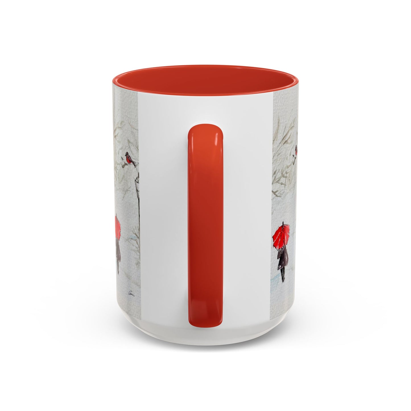 The Red Umbrella Accent Coffee Mug