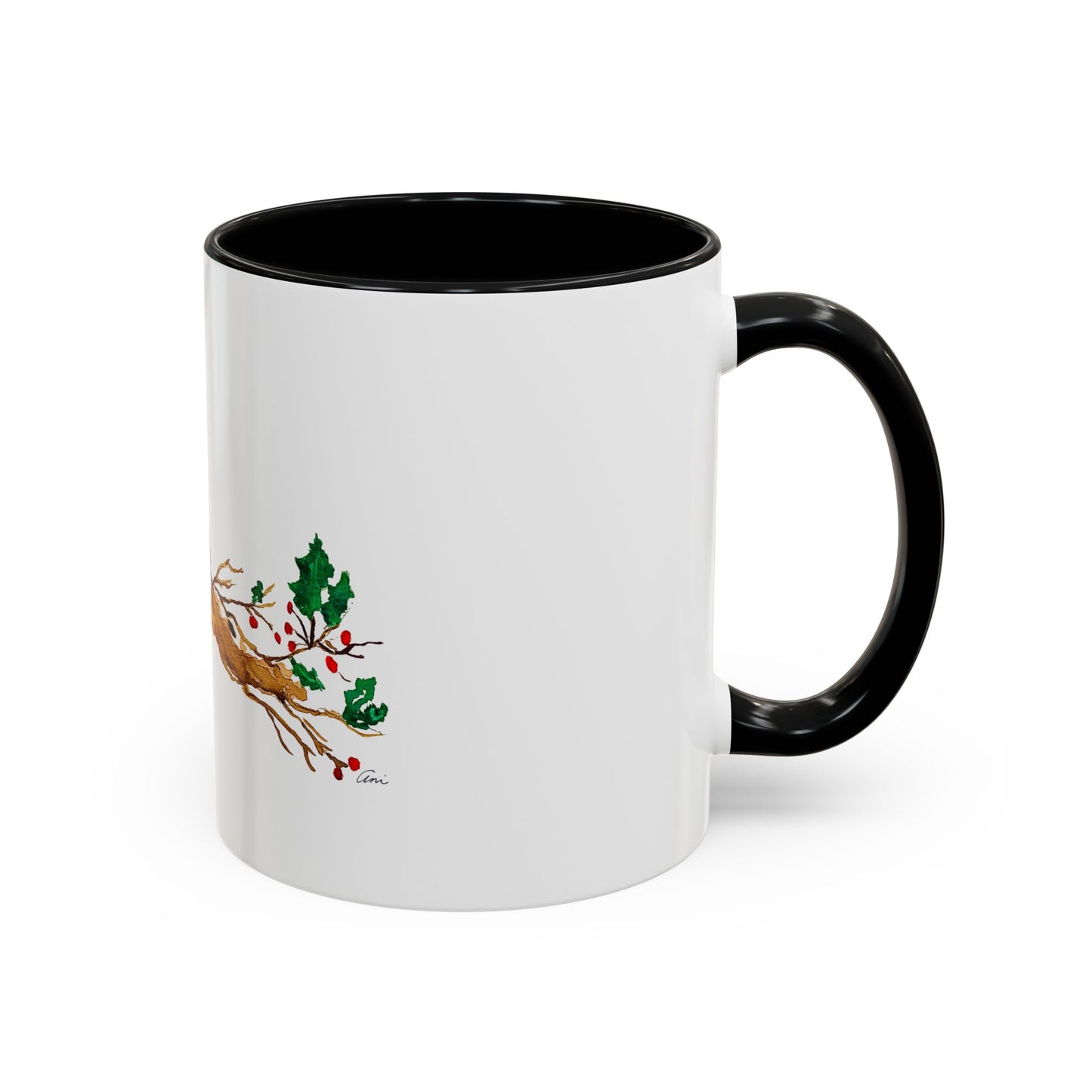 Bright Bird on a Branch Accent Coffee Mug