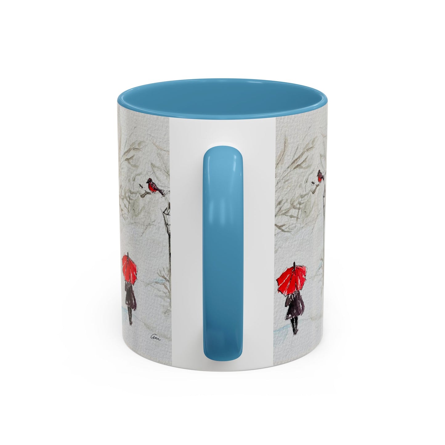 The Red Umbrella Accent Coffee Mug