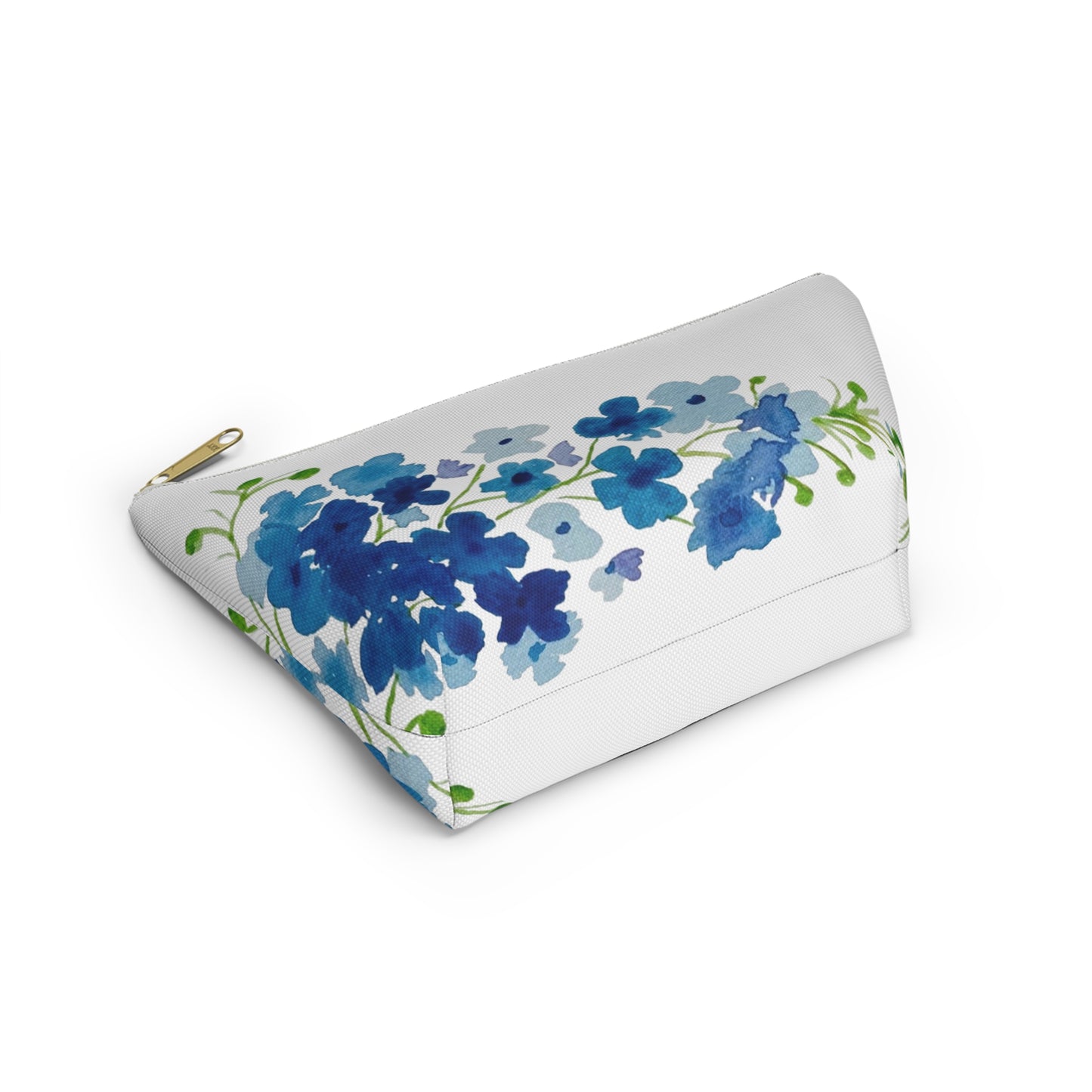 Blue Flowers Accessory Pouch