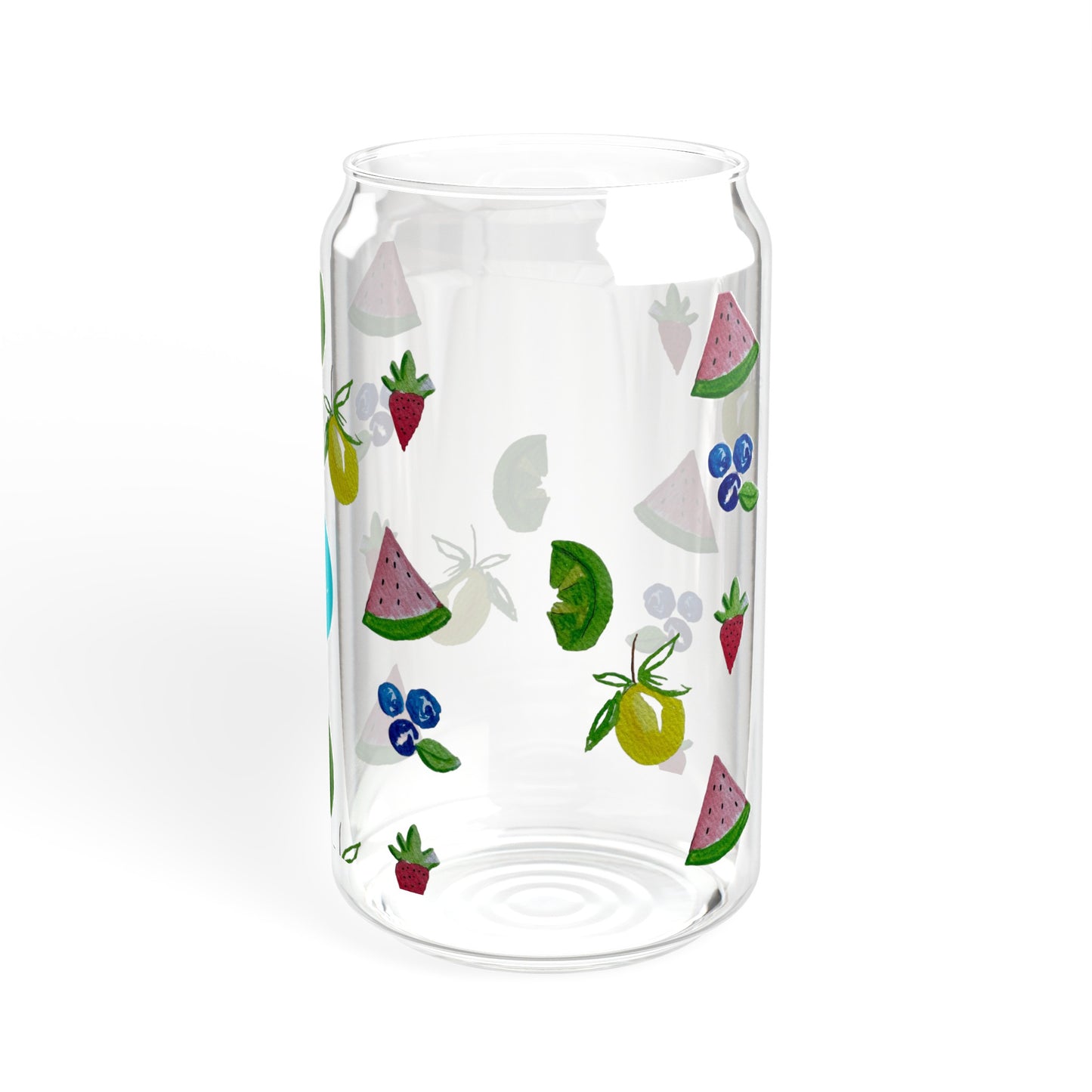 Summer Fruits Sipper Glass, 16oz