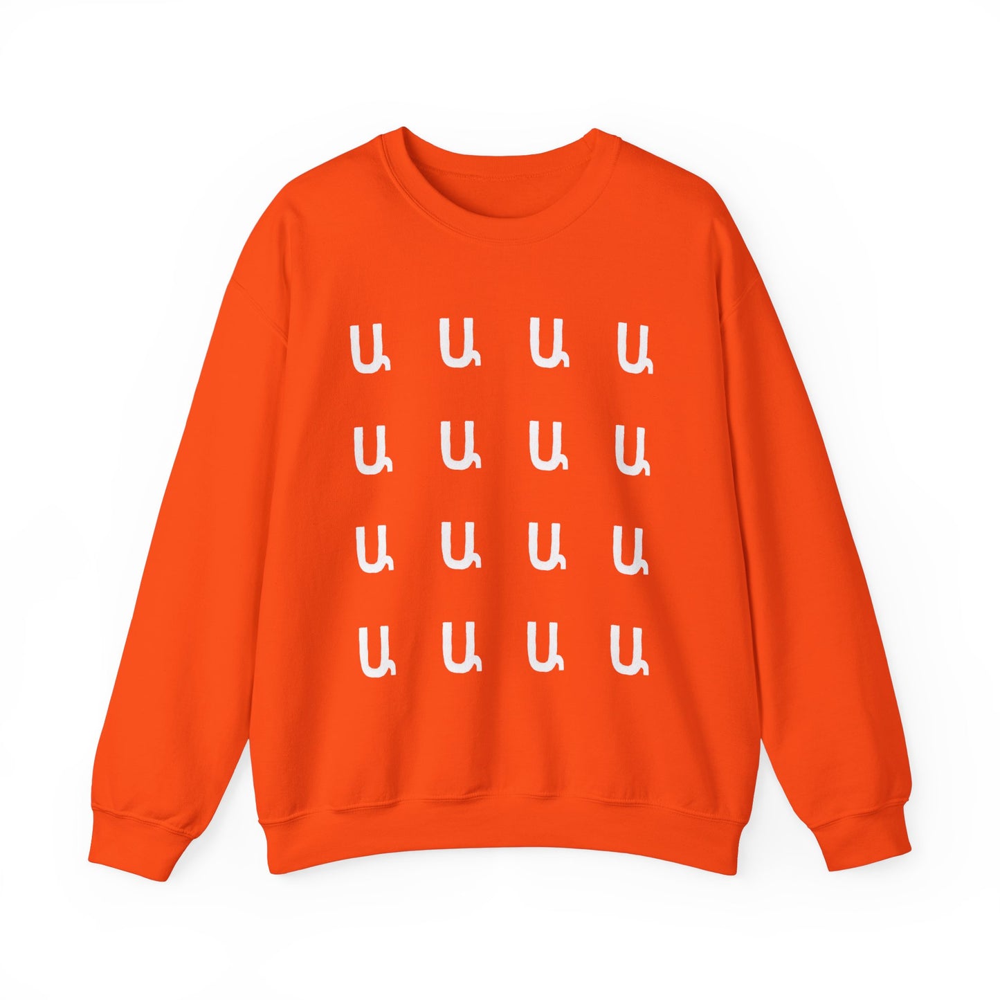 Custom Armenian Letters Unisex Sweatshirt Warm Colors