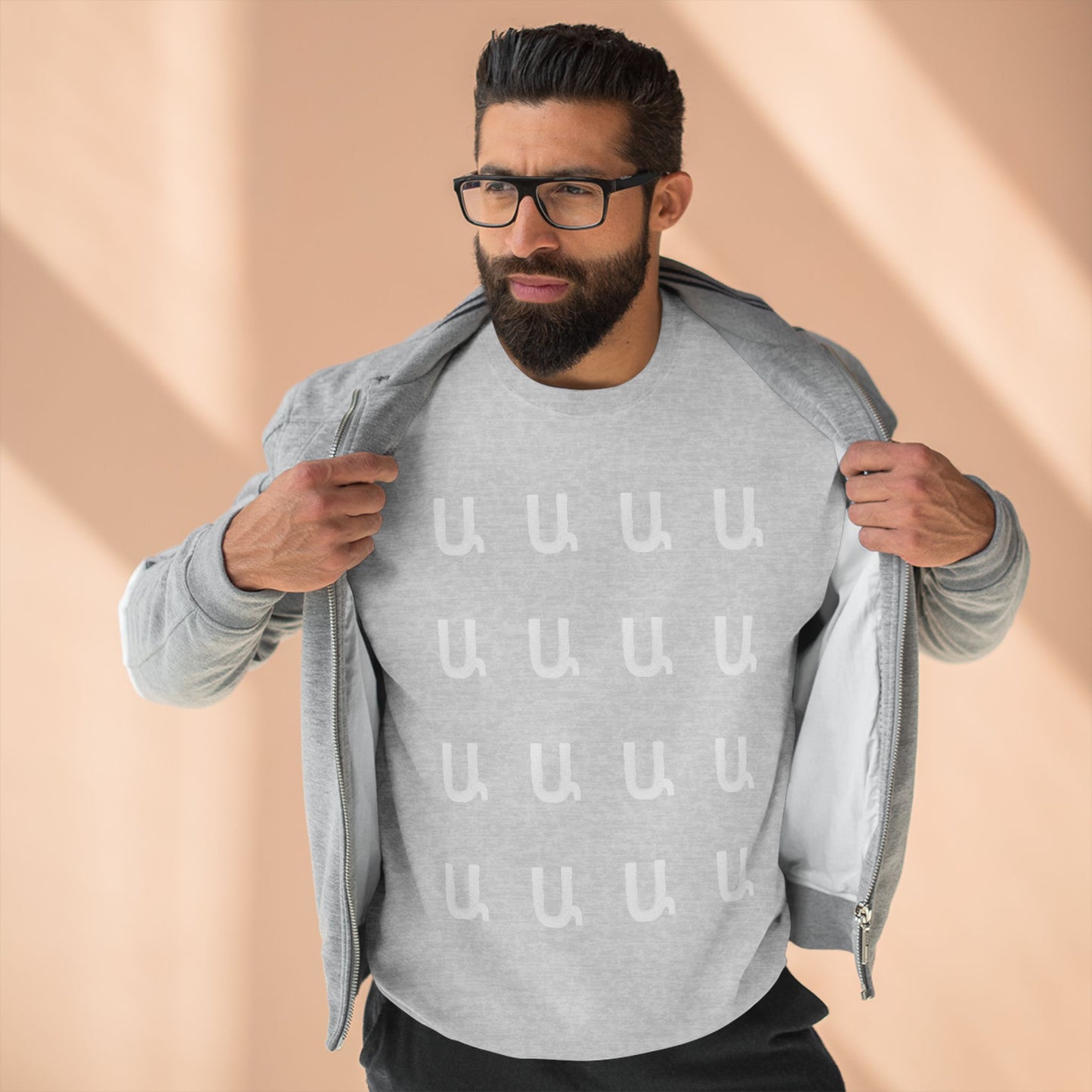 Customizable Armenian Letter Unisex Crewneck Sweatshirt