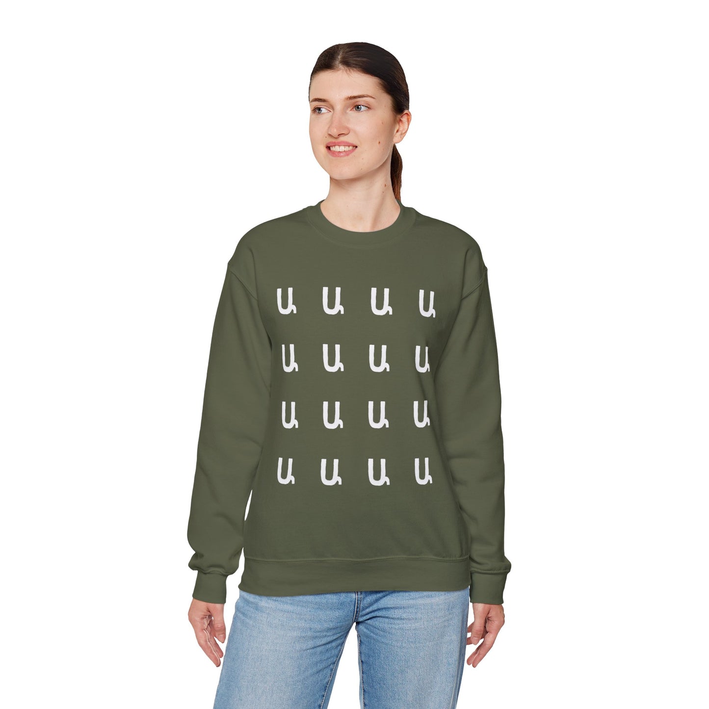 Custom Armenian Letters Unisex Sweatshirt Cool Colors