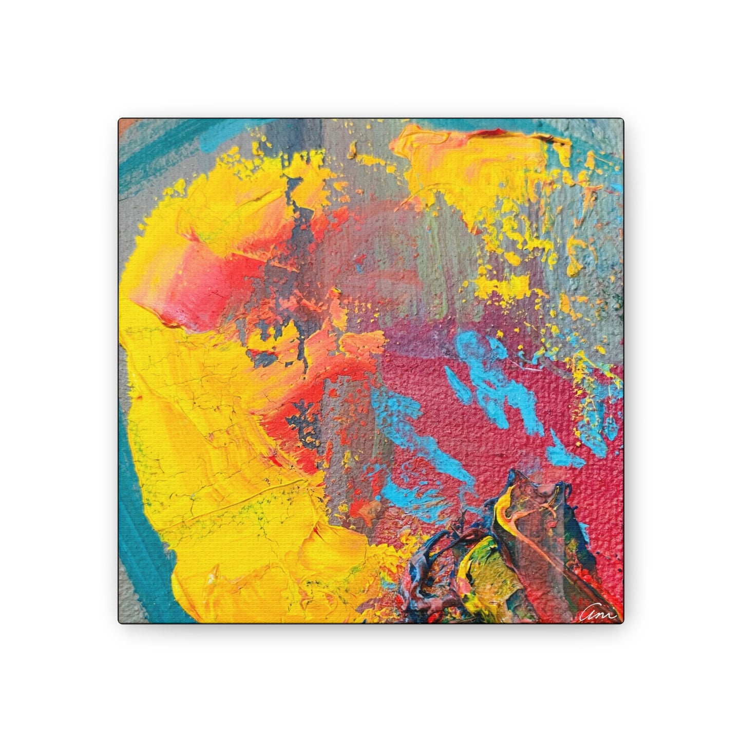 A Burst of Color Stretched Canvas Print