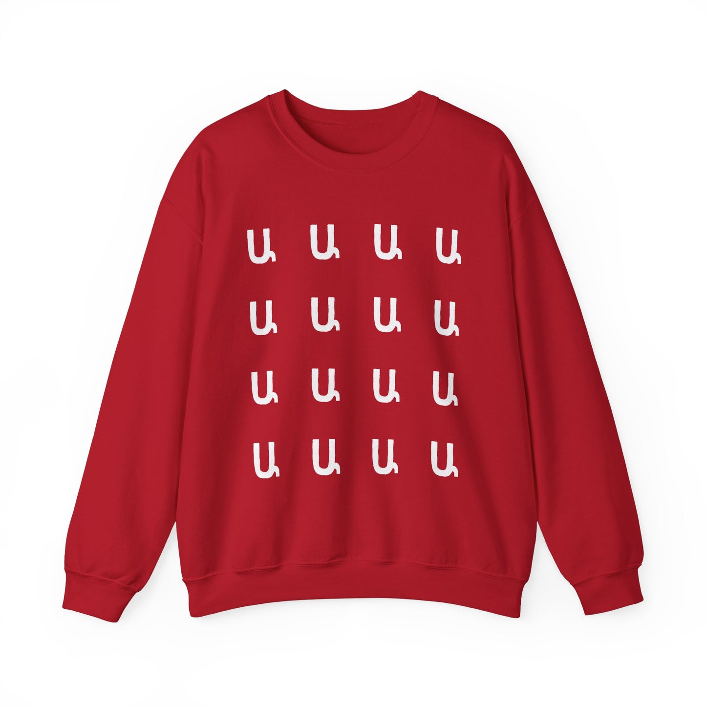 Custom Armenian Letters Unisex Sweatshirt Warm Colors