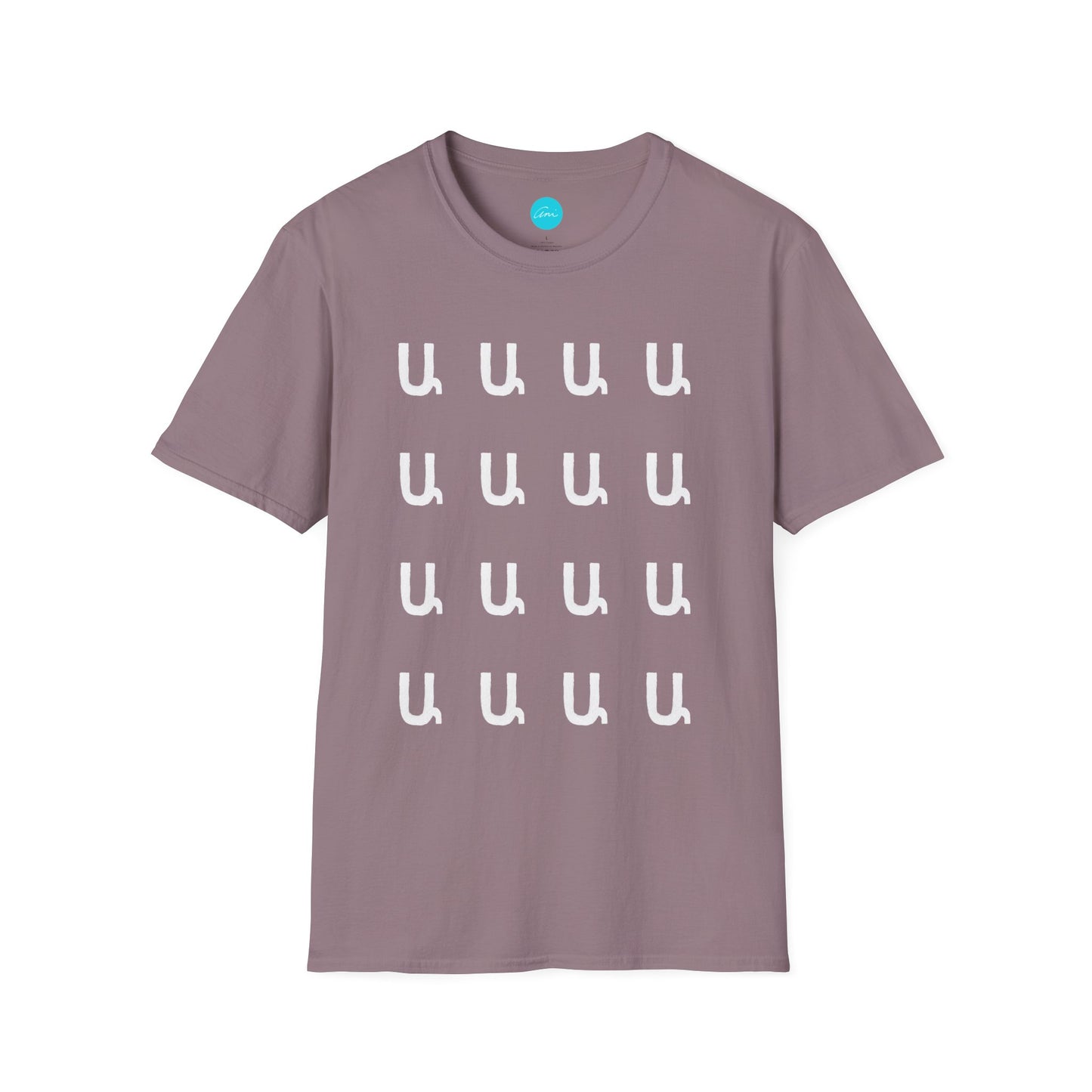 Customizable Armenian Letter Unisex T-Shirt Shades of Purple