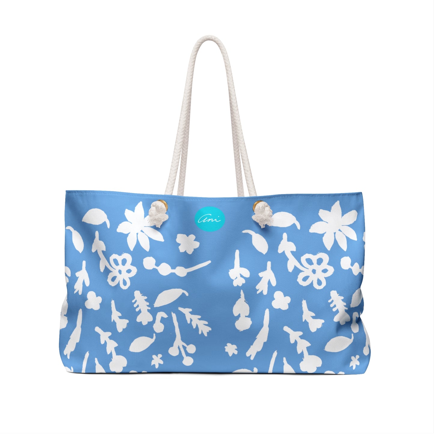 Baby Blue Fall Foliage Weekender Bag