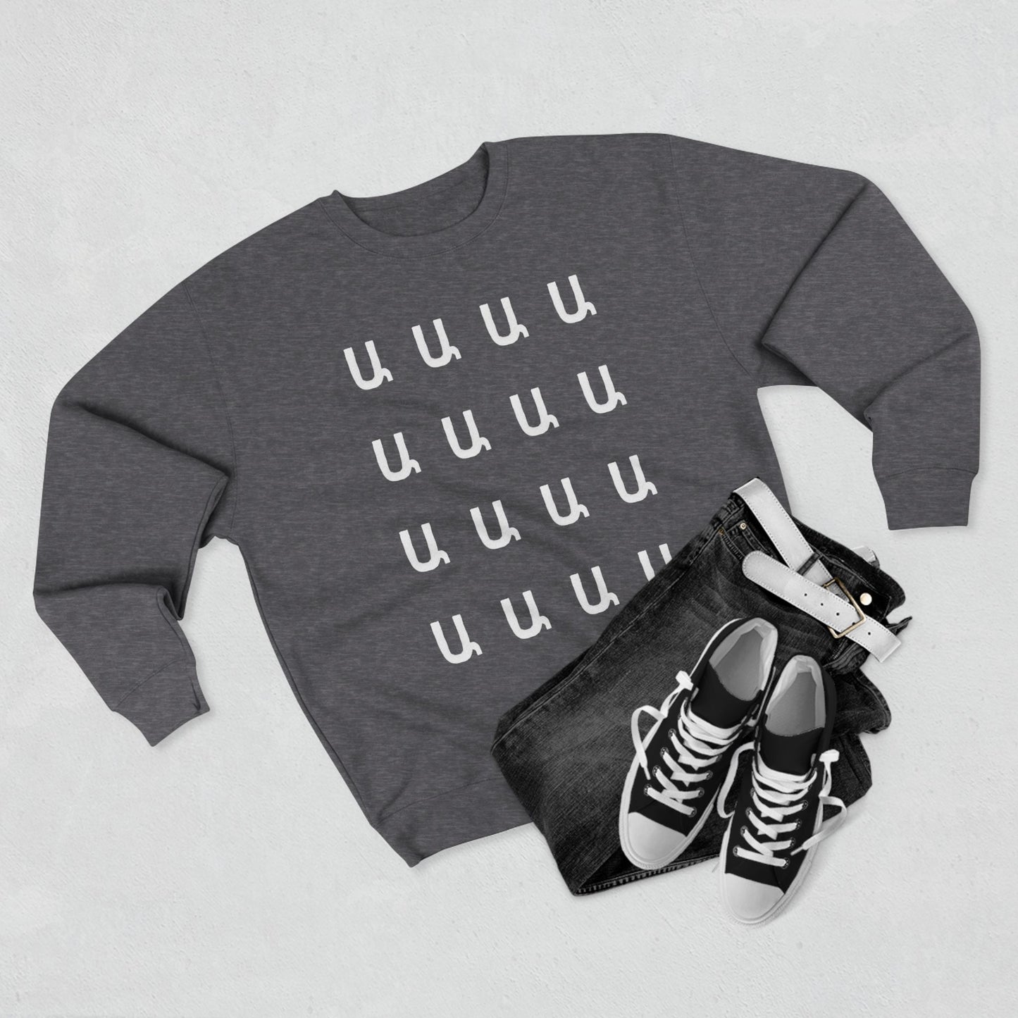 Customizable Armenian Letter Unisex Crewneck Sweatshirt