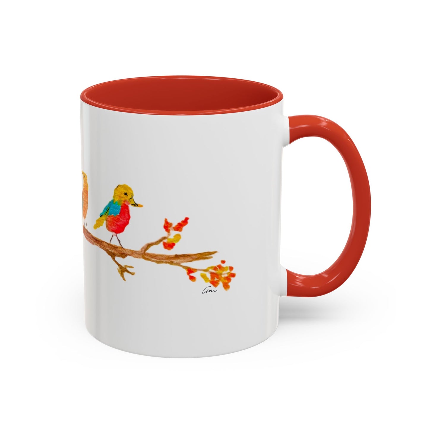 Birds on a Branch Accent Coffee Mug