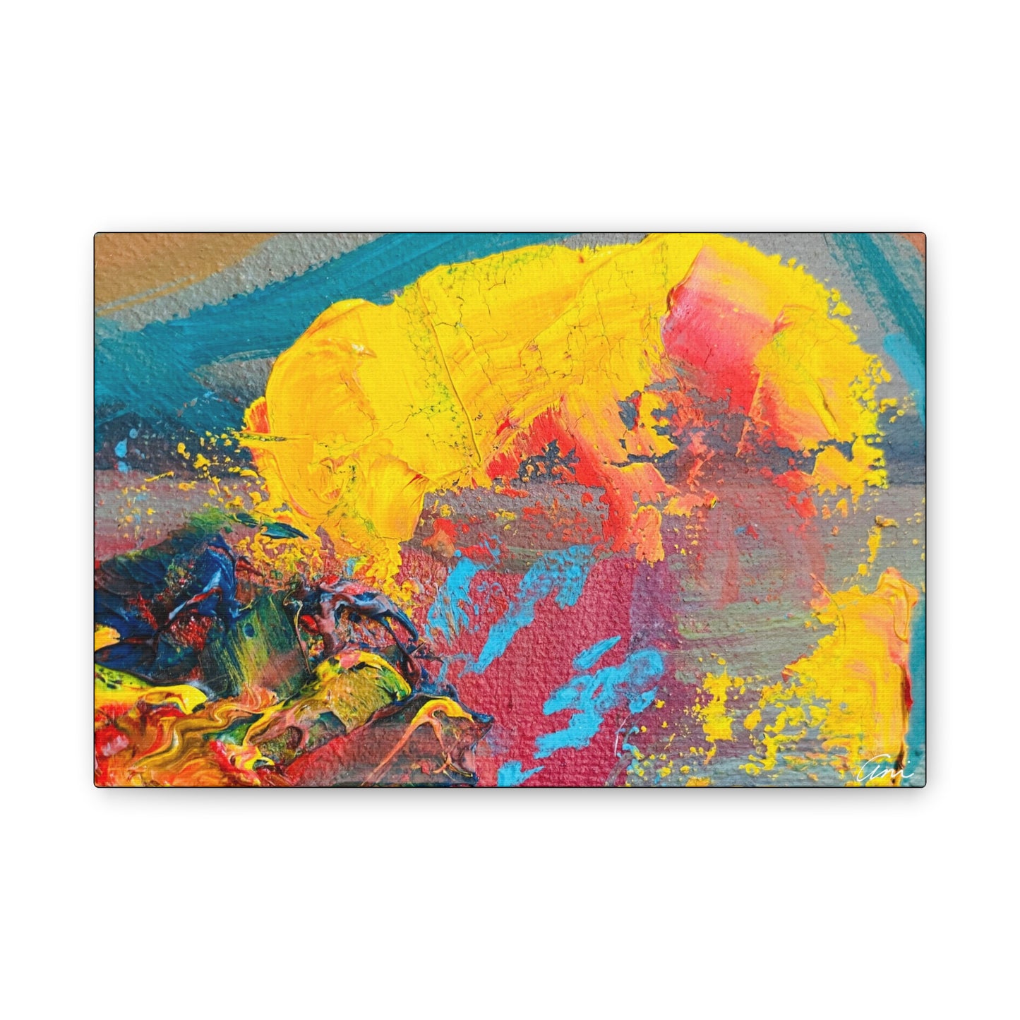 A Burst of Color Stretched Canvas Print