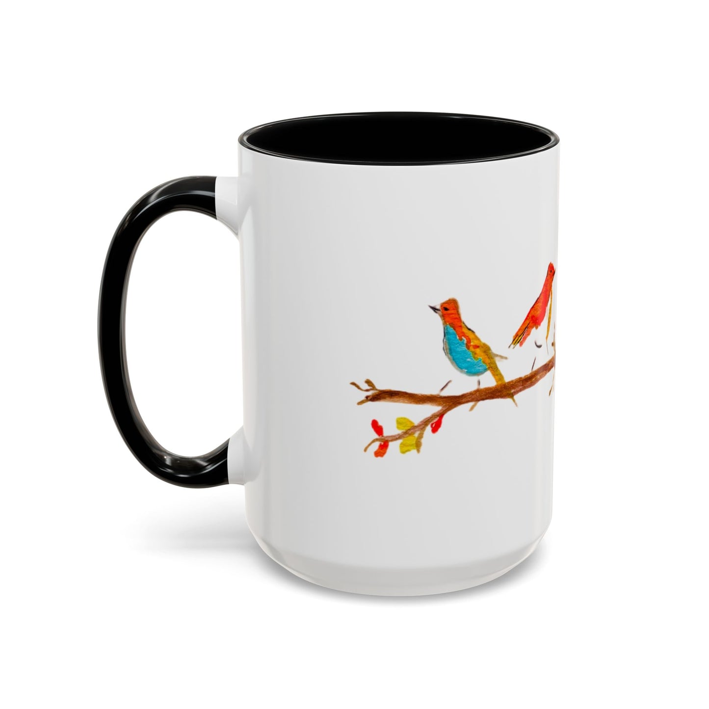 Birds on a Branch Accent Coffee Mug