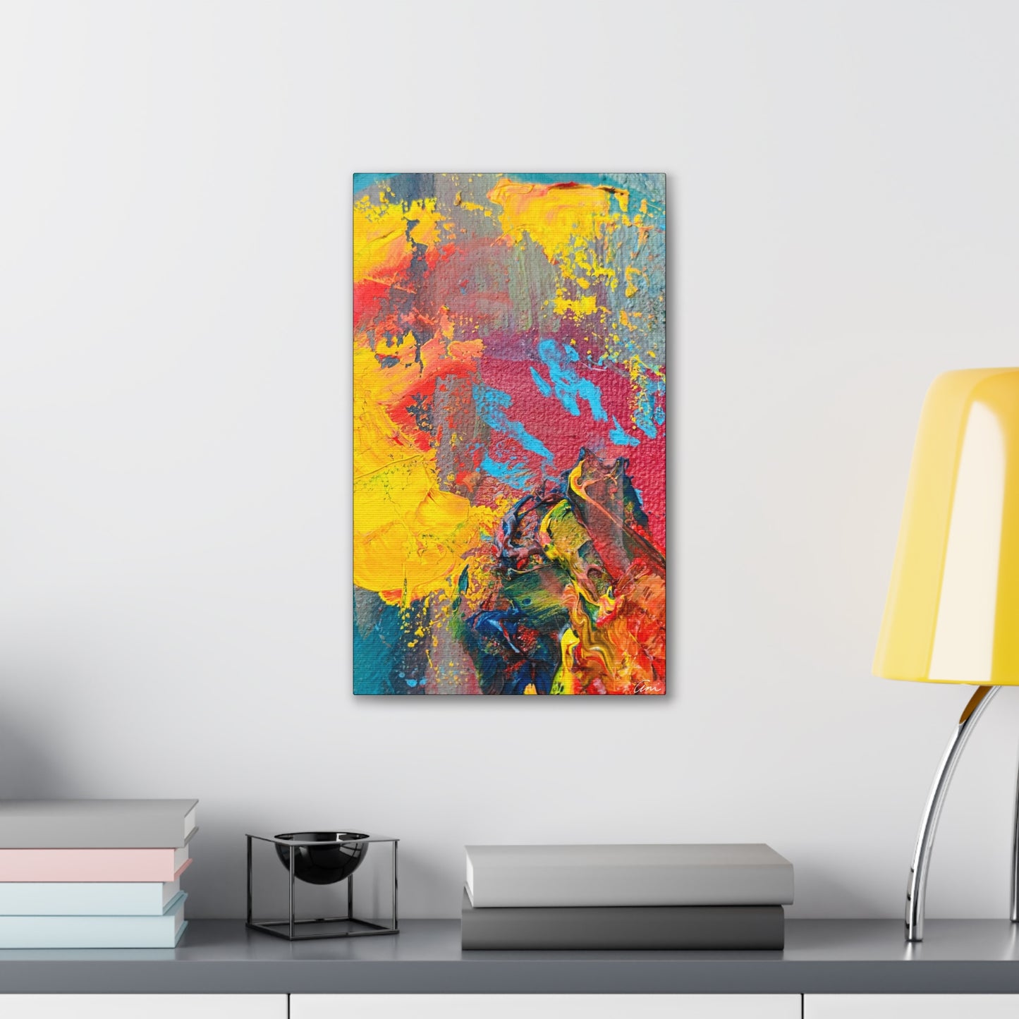 A Burst of Color Stretched Canvas Print