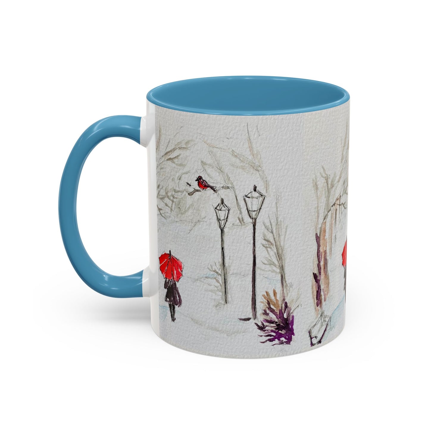 The Red Umbrella Accent Coffee Mug