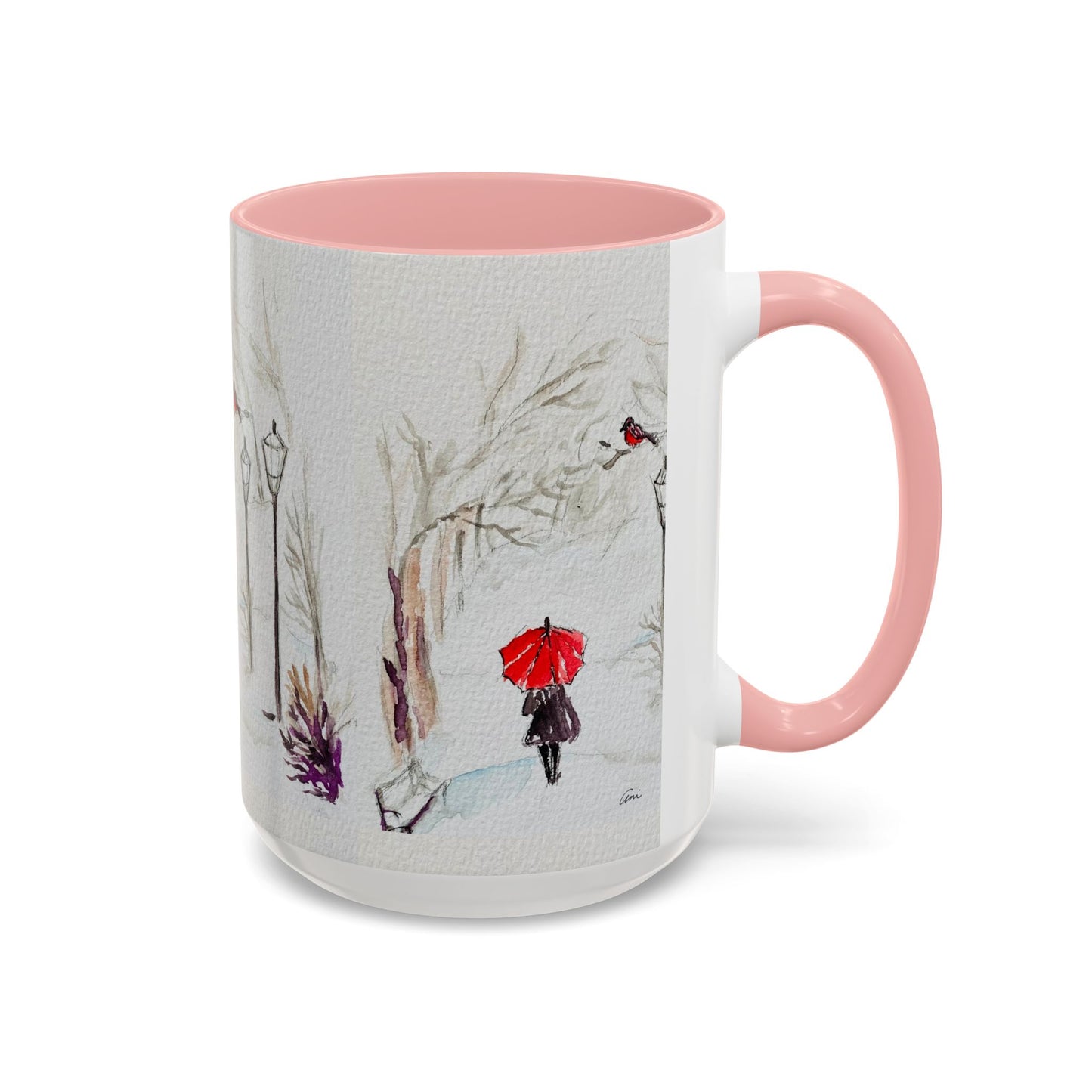 The Red Umbrella Accent Coffee Mug