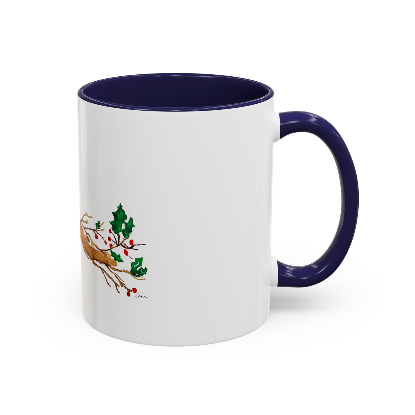 Bright Bird on a Branch Accent Coffee Mug