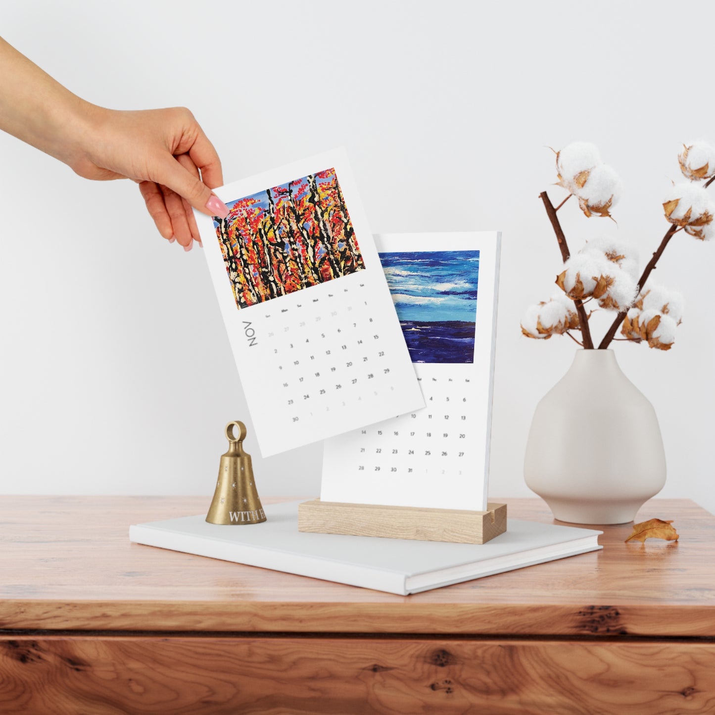 2025 Vertical Desk Calendar