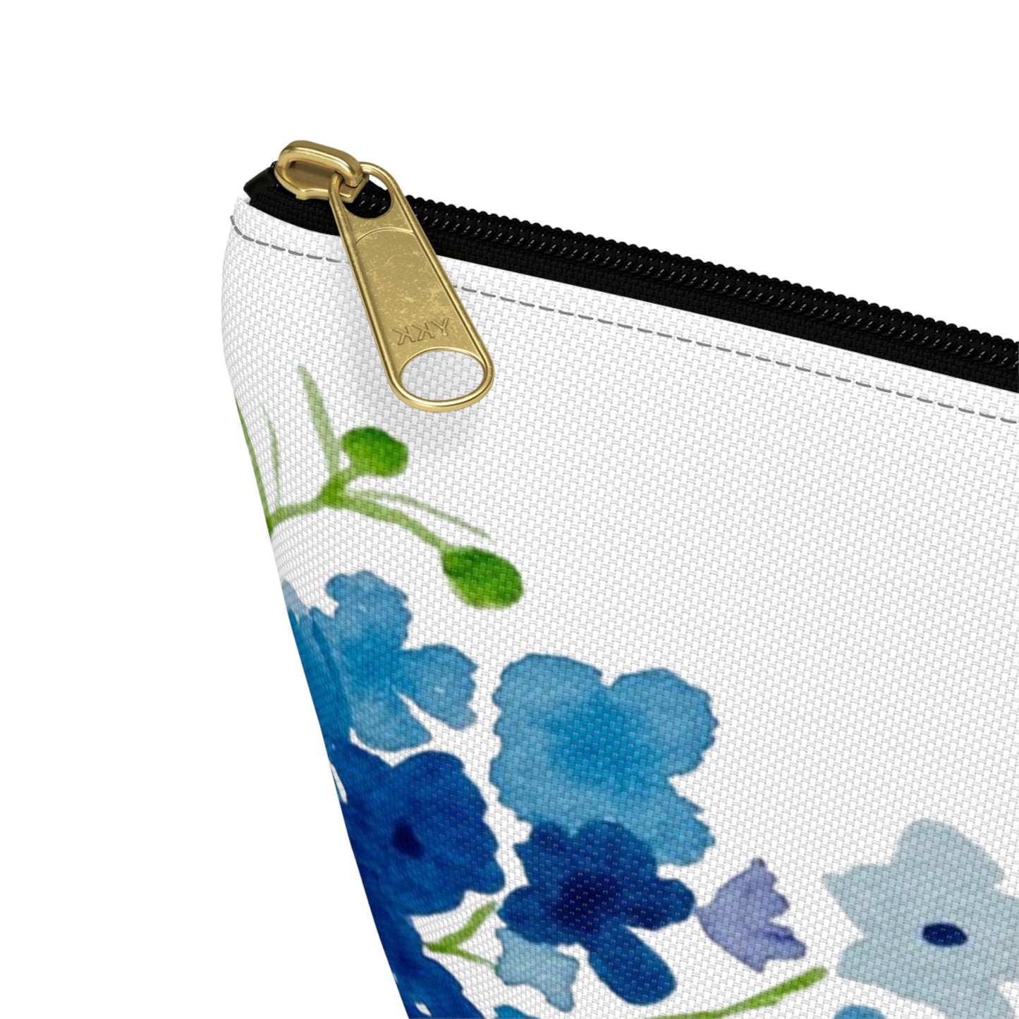 Blue Flowers Accessory Pouch