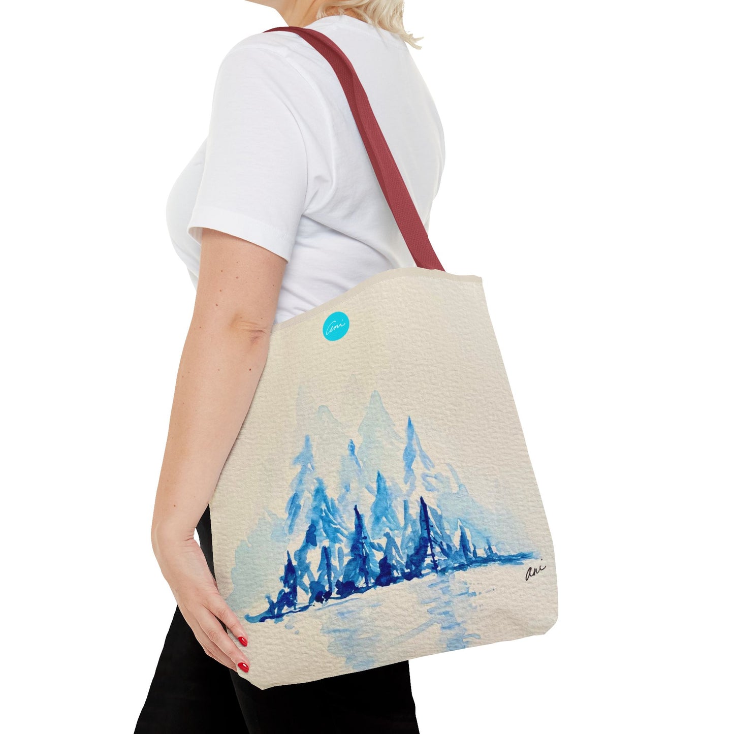 Winter Horizon Cream Tote Bag