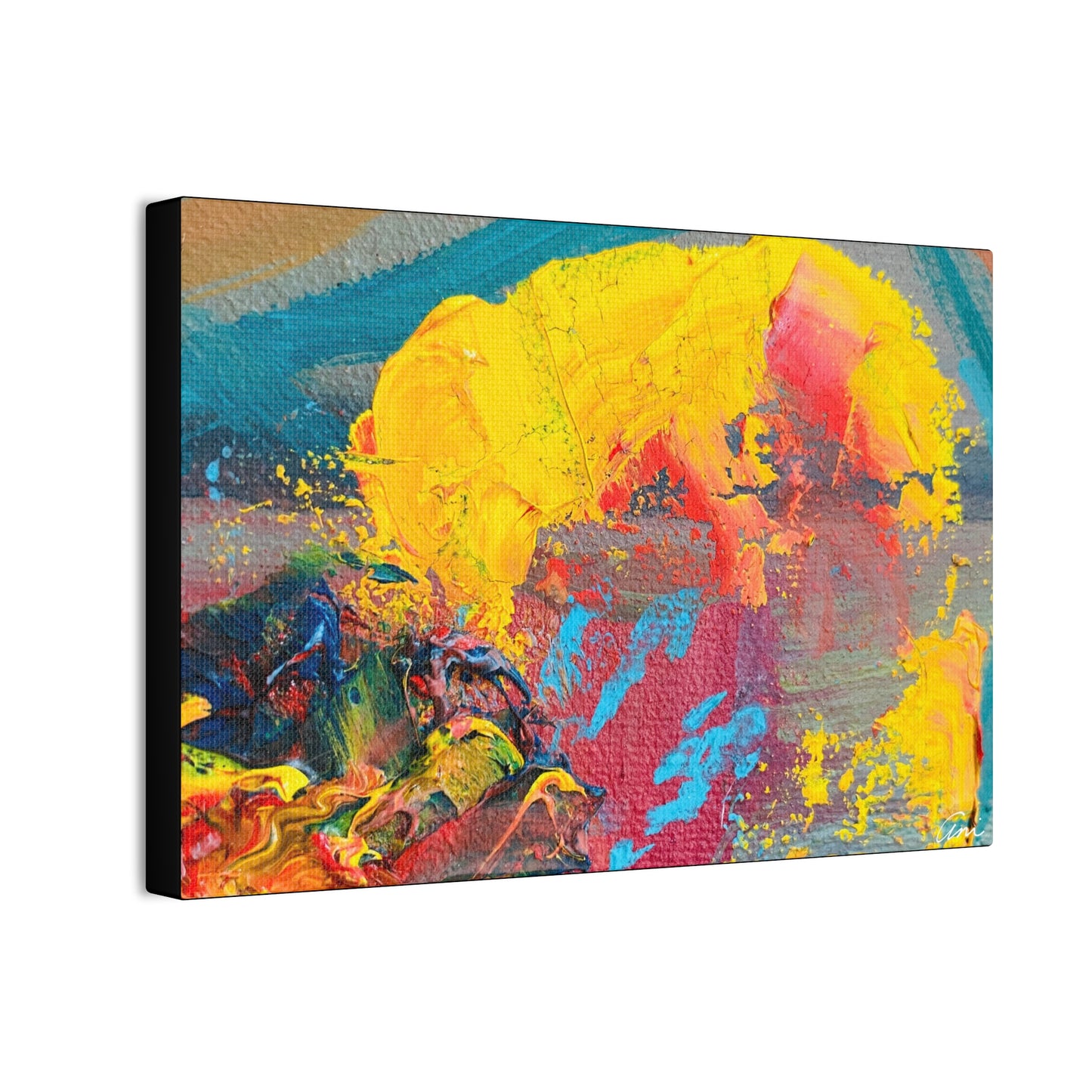 A Burst of Color Stretched Canvas Print