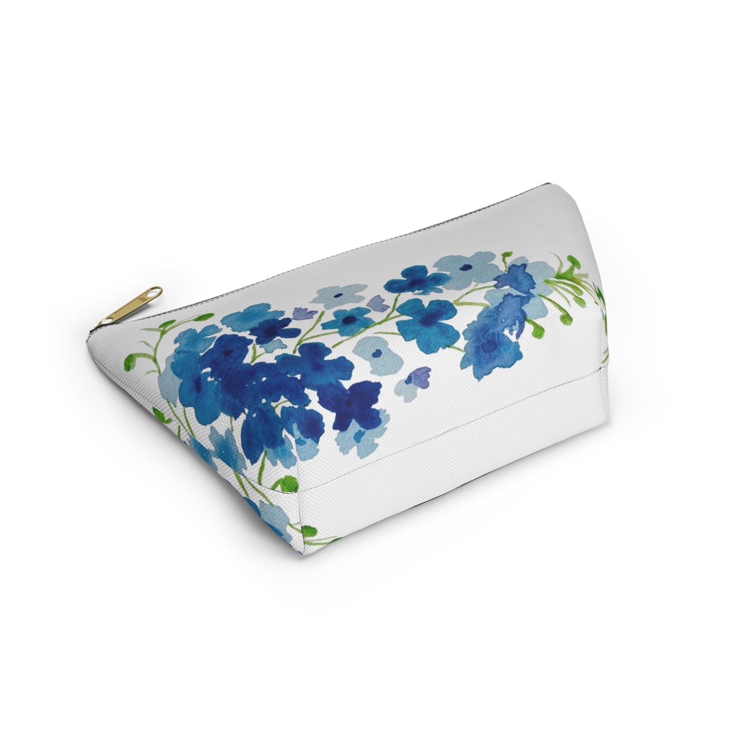 Blue Flowers Accessory Pouch