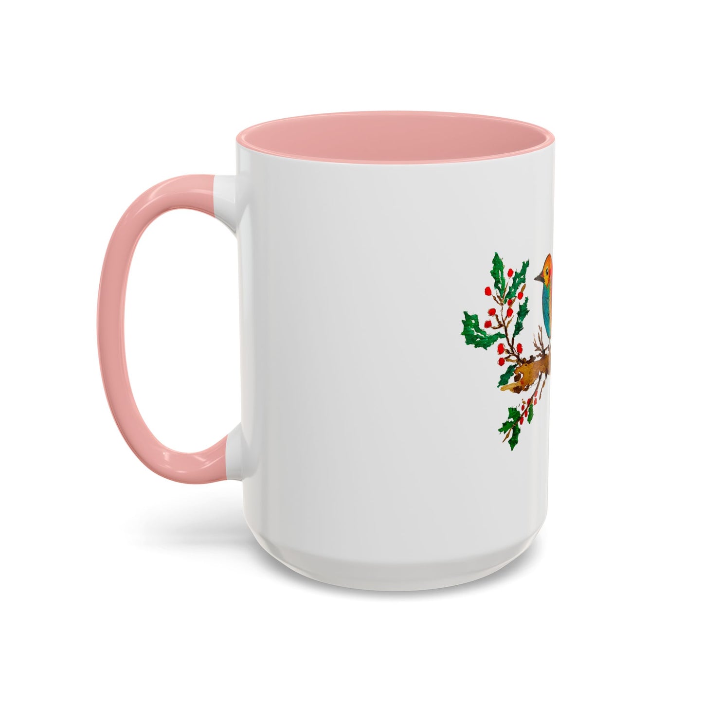 Bright Bird on a Branch Accent Coffee Mug