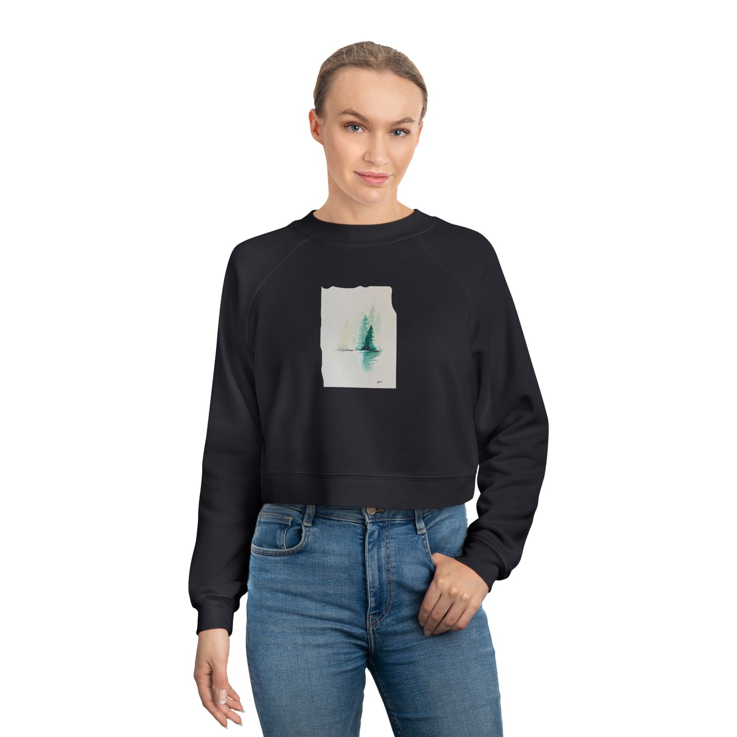 Fall Horizon Women's Cropped Fleece Pullover