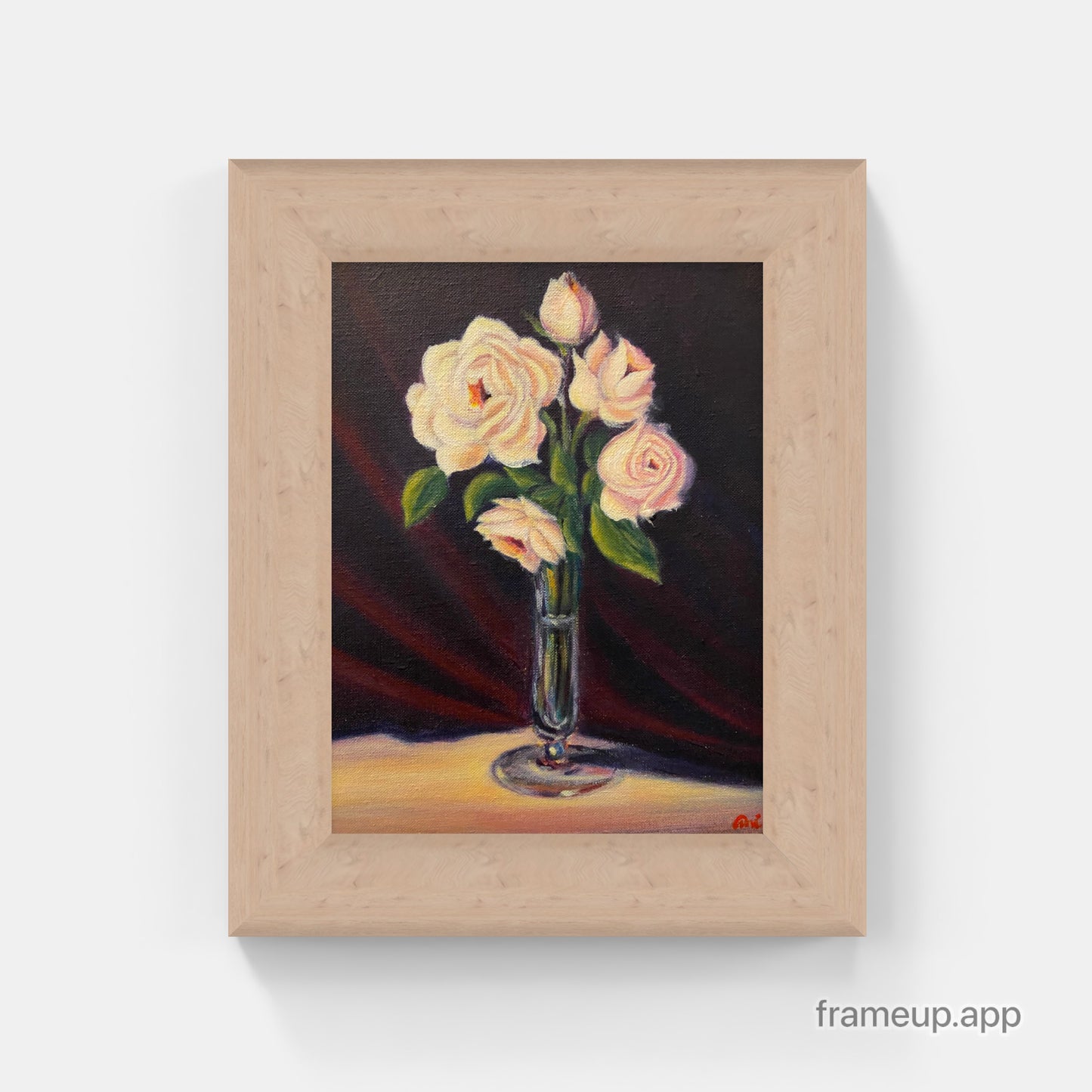 Five Roses Original Painting