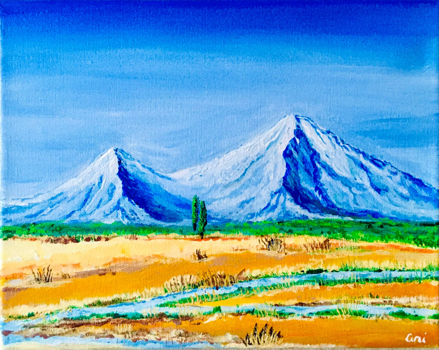 *Sold* Mount Ararat in the Fall Original Painting